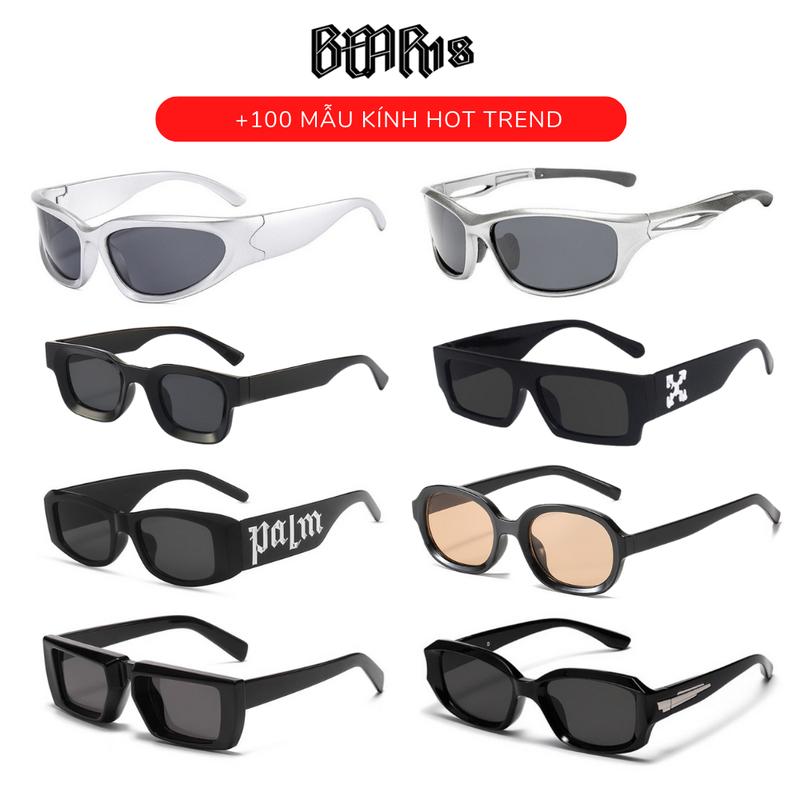  Kính mát thời trang đen đẹp phong cách cá tính dành cho nam và nữ cực chất cực cá tính Mắt Kính Kính Mắt Women 