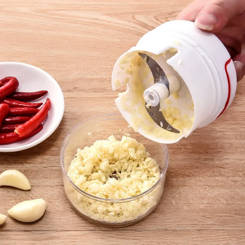 Mini Garlic Mash Maker for Kitchen, Can Grind Meat, Manual Garlic Puller, Household Garlic Mash Slicer, Garlic Pressing Device