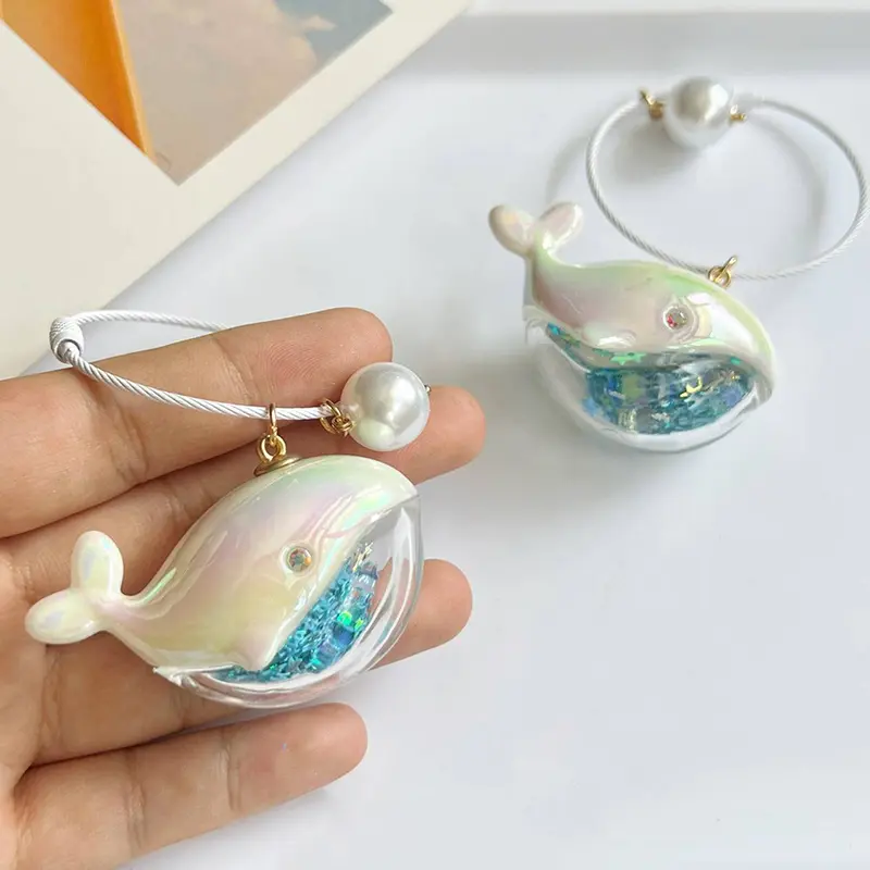 Dây Chuyền Chìa Khóa Cá Voi Và Cá Heo, Thiết Kế Dễ Thương, Búp Bê Động Vật Biển, Phong Cách Kawaii Móc Khóa, Phụ Kiện Móc Chìa Khóa Xe Hơi, Dành Cho Nam Và Nữ, Thích Hợp Cho Cặp Đôi, Đồ Trang Sức Túi Xách 1