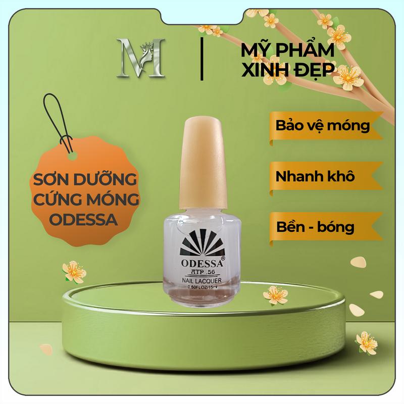 Sơn dưỡng cứng móng ODESSA - Bền bóng - Mau khô - Bảo vệ móng
