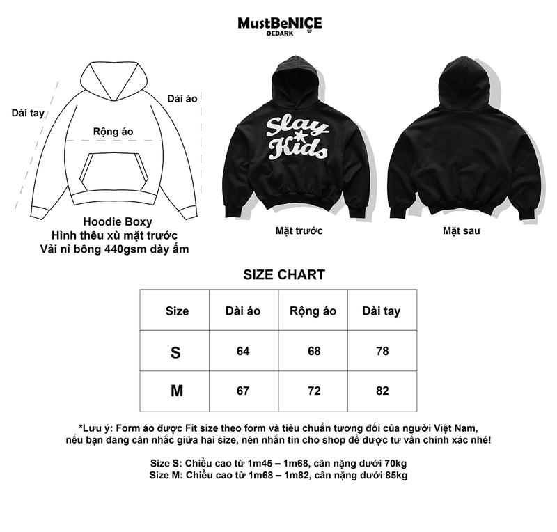 Product Introduction of Áo khoác Hoodie SlayKids Nỉ bông DEDARK nam/nữ unisex 0