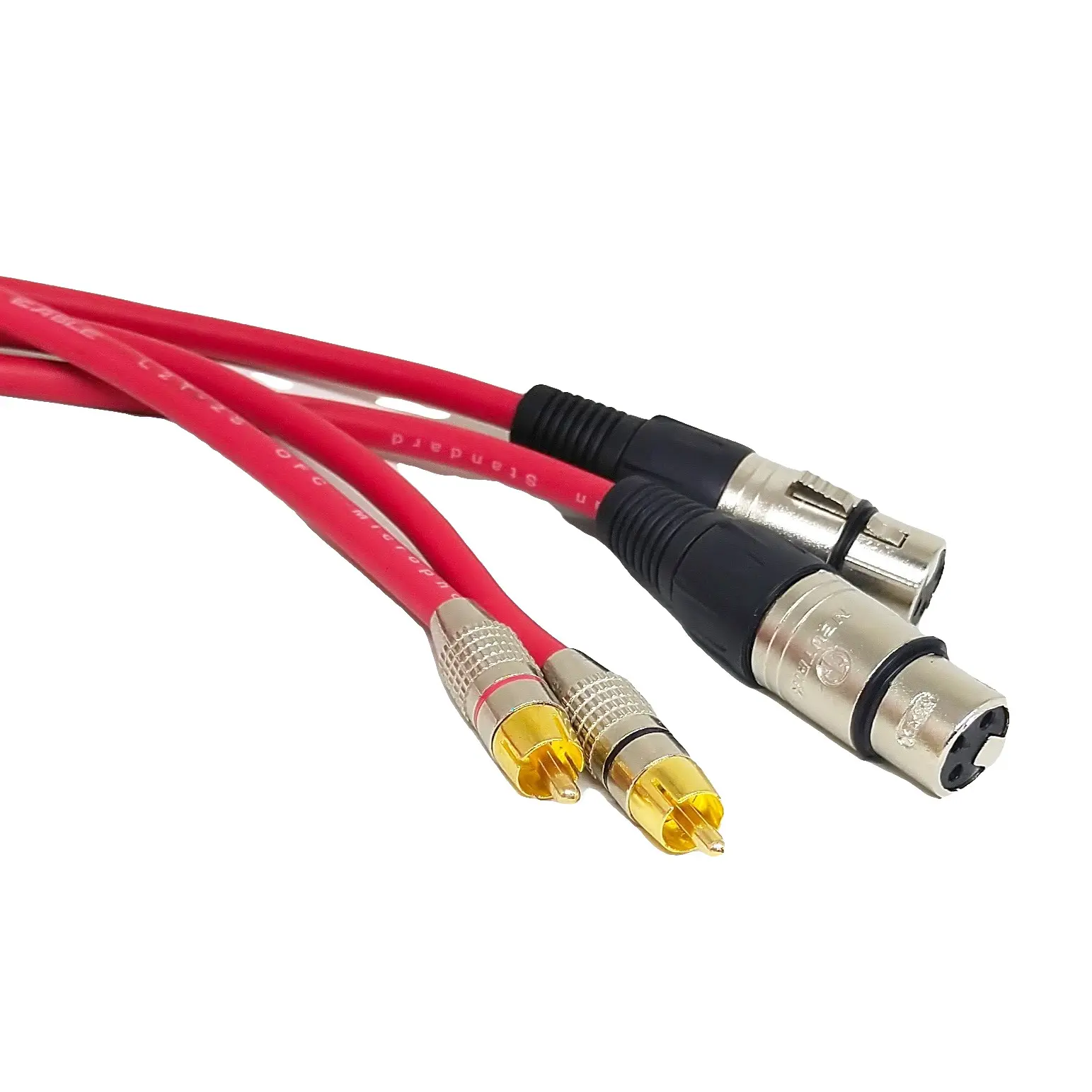 Kabel Mixer Ke Power Amplifier(1Pasang)/kabel xlr canon Female 3pin to RCA canare merah 1meter 2meter 3meter 5meter Accessories