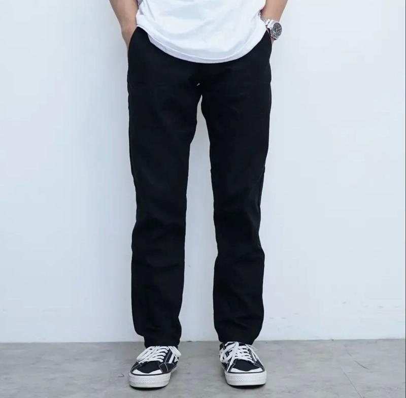 Celana Chino Panjang Pria Slimfit Santai Casual Formal Polos Katun Twill Stretch 1