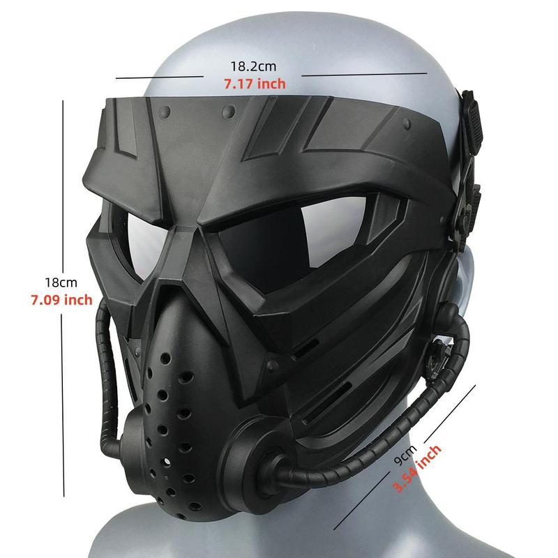 Tactical Mask, 1 Count Full Face Protective Mask with Adjustable Strap, Tactical Full Face Mask for Shooting Game, Self Defense Equipment Accessories 1