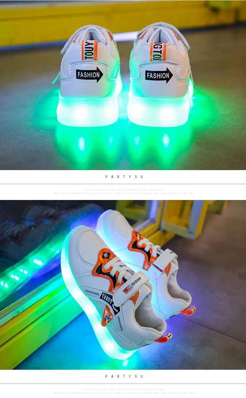 Product Introduction of Kasut sukan kanak-kanak, kasut ibu bapa-anak baru, kasut berkilau boleh dicas semula berwarna-warni, kanak-kanak lelaki dan perempuan, kanak-kanak berjalan dengan lampu 22