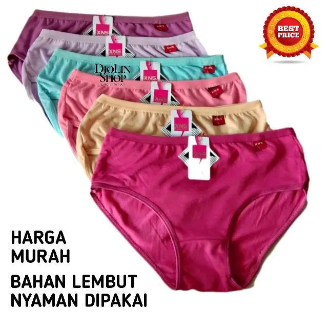 PAKET ISI 12PCS CD WANITA MURAH | CELANA DALAM WANITA XNS