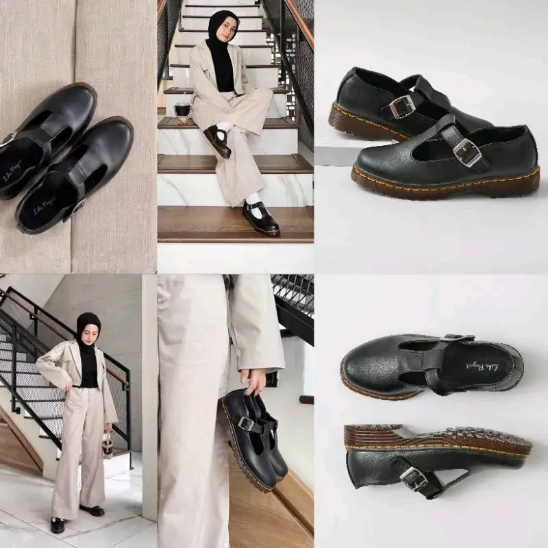 Sepatu Sandal wanita Docmart"KYRA SHOES"X Like Project Musim panas Round Toe