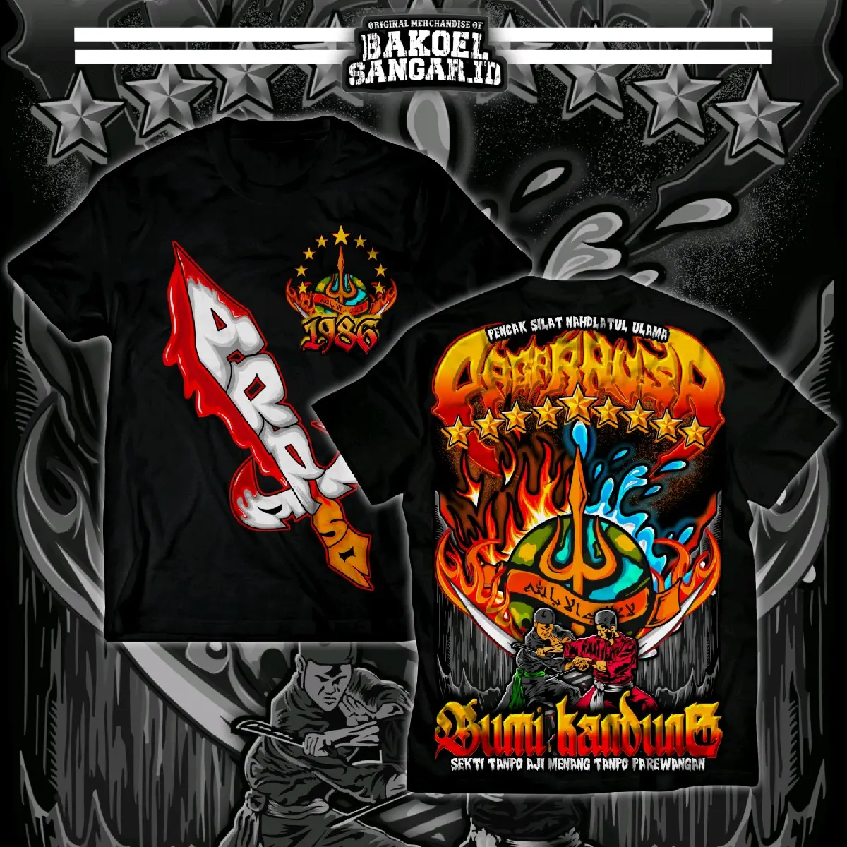 Kaos Pagar Nusa Bumi Kandung( A2 FULL PUNGGUNG) Terbaru Kaos Pagar Nusa Bumi Kandung VOLT 4 LIMITED EDITION Katun