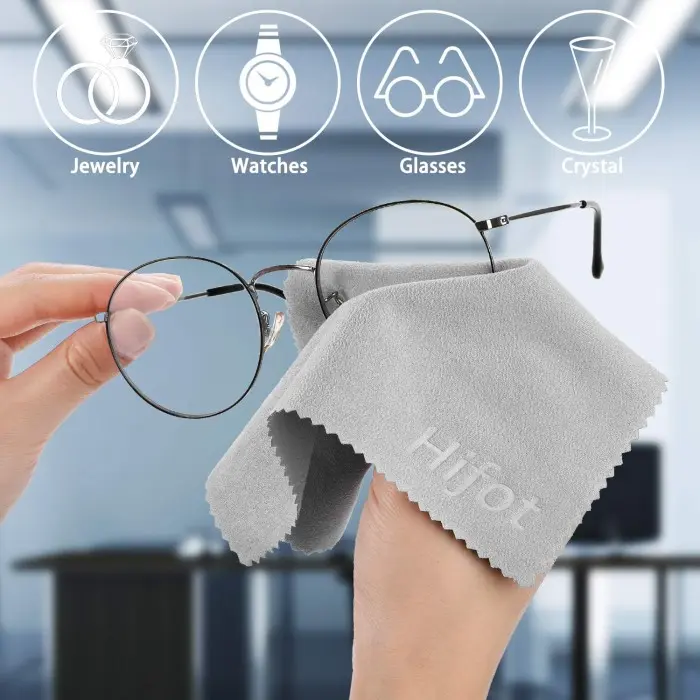 Lap Kacamata Microfiber Cleaning Cloth Glasses Anti Embun 1 -5 Pcs Mix- Gray 0