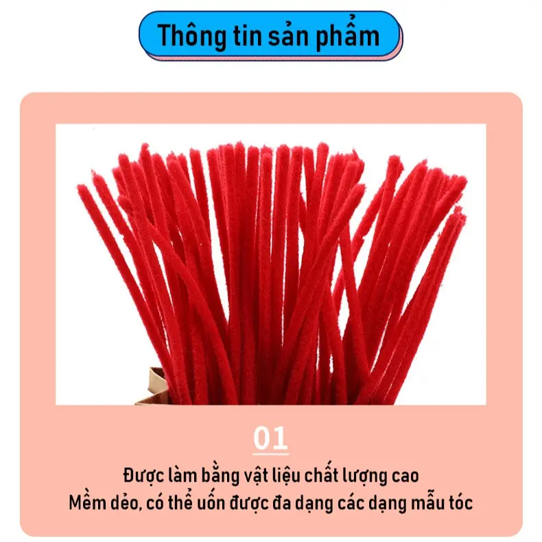 Kẽm nhung uốn tóc RUFFLED,kẽm nhung sợi to uốn tóc xoăn rối phồng, kẽm nhung uốn PREMLOCK 1
