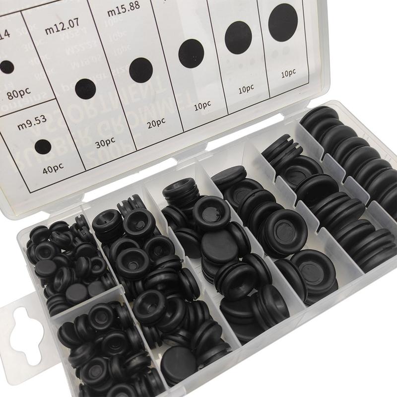 Product Introduction of 200 Pcs Rubber Grommet Closed Rubber Hole Plug Firewall Grommets Electrical Wire Gasket for Wiring Protections Durable 49