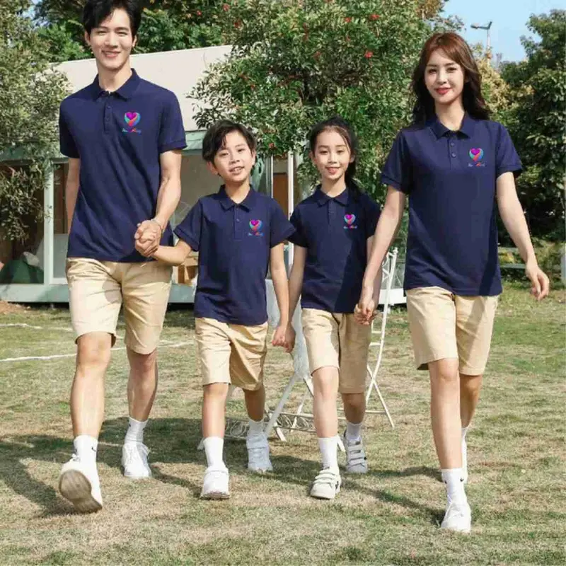Áo nhóm/ áo gia đình có cổ nhiều màu 4