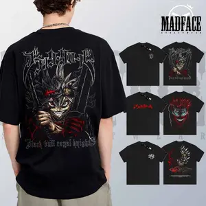 · MADFACE Clothing - Asta Shirt - Oversized Anime Black Clover Tshirt Unisex Distro Japanese Style