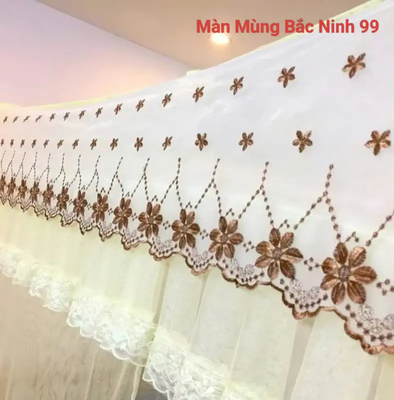 [DIỀM HOA MAI] MÀN MẮC DÂY - MÙNG TREO 4 GÓC,  mùng giang dây, màn dây vài tuyn thái, mắt dầy, lỗ nhỏ, chống công trùng White Lắp ráp hoàn chỉnh mùng trâu ngủ mung  chup 0