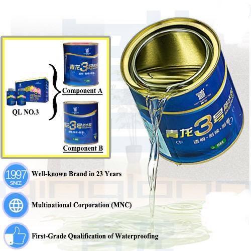 1Kg/Set Qinglong QL No.3 Waterproof Transparent Coating No Hacking Tile ...