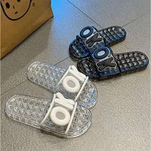 Sandal Wanita Jelly Crystal Transparan Variasi Pita Korea Style sandal  terbaru