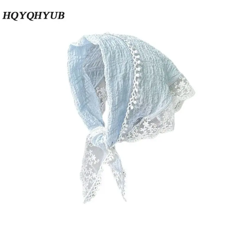 Wide Elastic Lace Headband fo Women Stretch Lace Head Coverings for Women Travel Photography