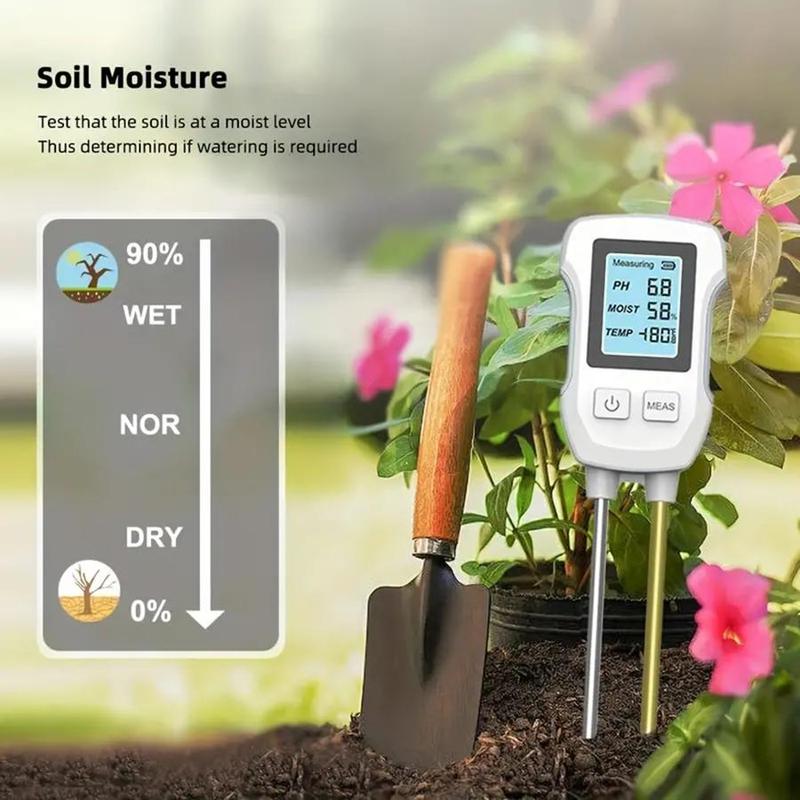 Product Introduction of 3 in 1 Soil Tester, High Precision Soil Moisture & PH & Light Tester, Garden Soil Testing Tool for Horticultural Potted Plant Cultivation Testing 7