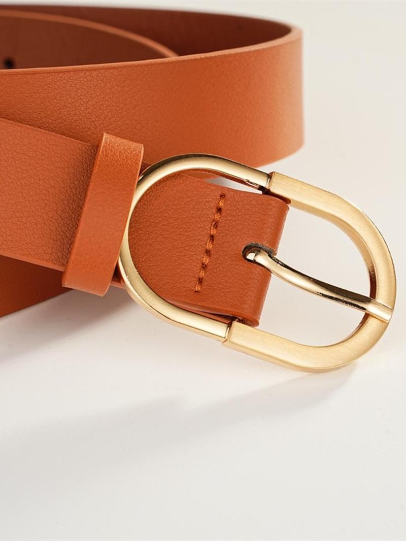 Product Introduction of Women's Minimalist Temperament Solid Color Belt, Fashionable Belt for Daily Clothing Decor, Trendy All-match & Exquisite Belt for Birthday Gift 4
