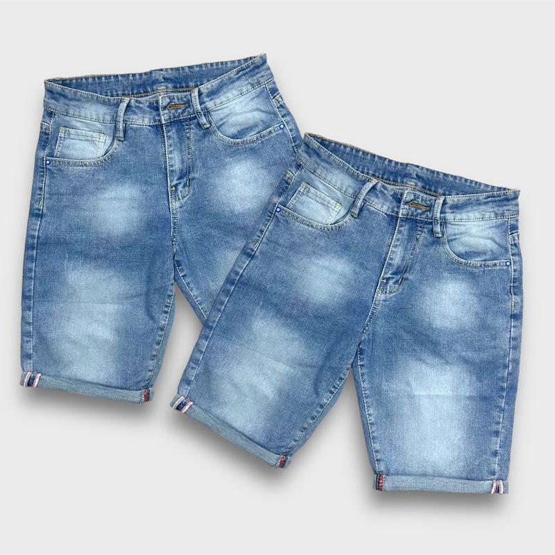 Quần short jean nam xanh nhạt co giãn 4 chiều shopvietanhq9 (8188) vải bò mềm mịn, quần có wash sáng màu, khoá đồng bản lớn - Tết Menswear