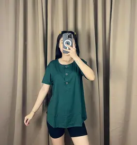 Atasan Oneck Oversize Button / Atasan Wanita Oversize Best Seller