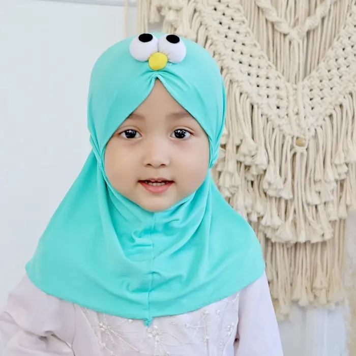 HIJAB ANAK LUCU ELMO KERUDUNG JILBAB ANAK HIJAB ANAK PEREMPUAN 0-3 TH 2