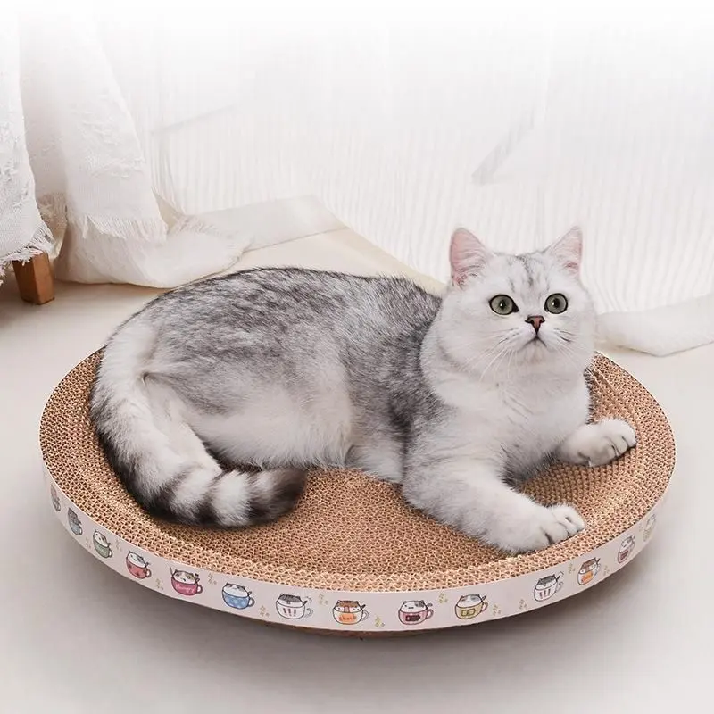 Bàn cào móng cho mèo hình tròn nhiều kích thước Hoshi Pet BM03 - Đồi chơi cho mèo 6