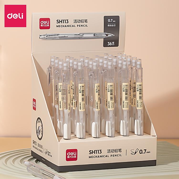 Bút chì bấm Deli SH112/113 ngòi chì 0.5/0.7mm