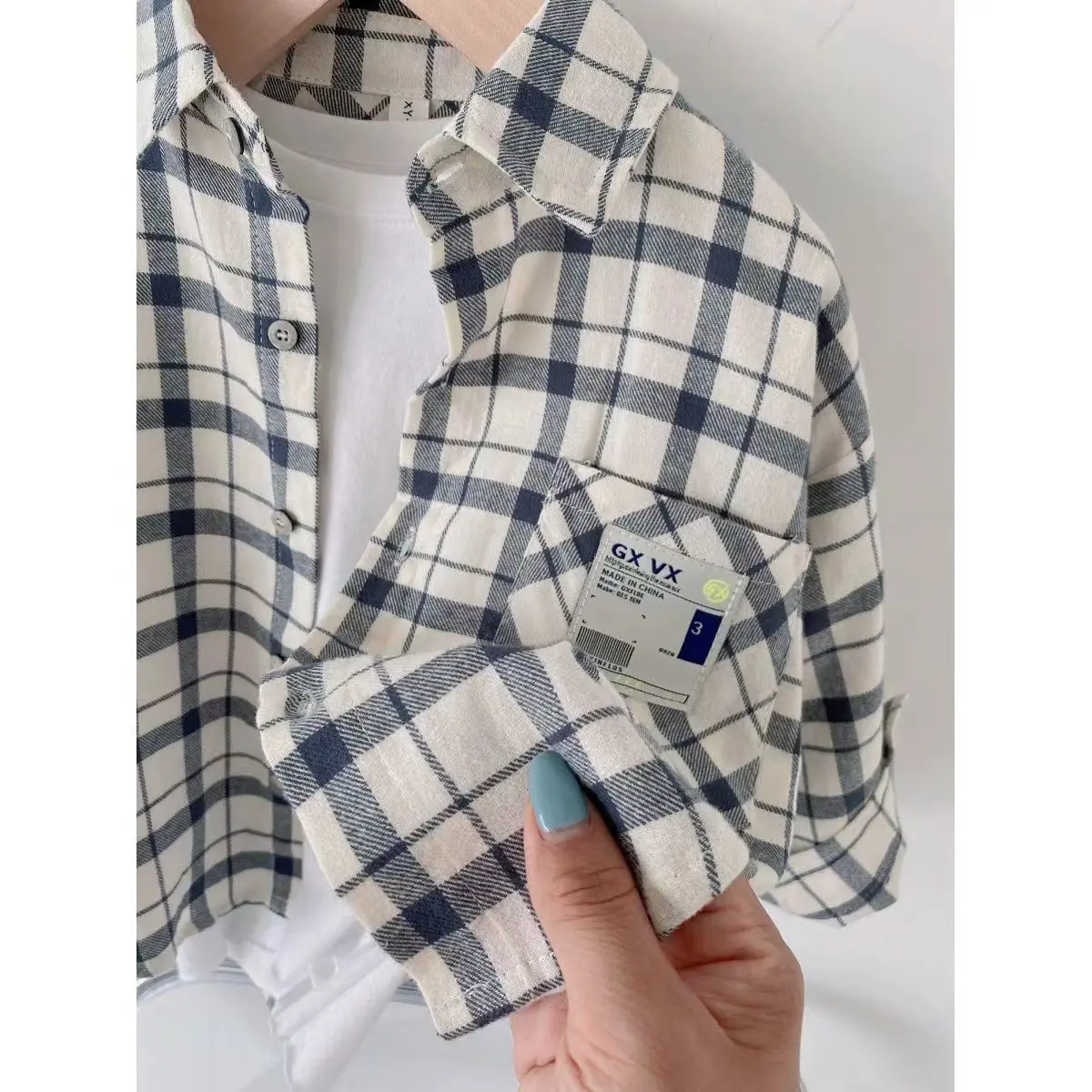 Áo Sơ Mi Trẻ Em Bé Trai, Thời Trang Mới 2025, Áo Sơ Mi Kẻ Sọc Cotton Nguyên Chất, Dành Cho Trẻ Sơ Sinh Và Trẻ Mới Biết Đi Mùa Thu, Cổ Áo bẻ xuống, Kiểu Áo Cardigan