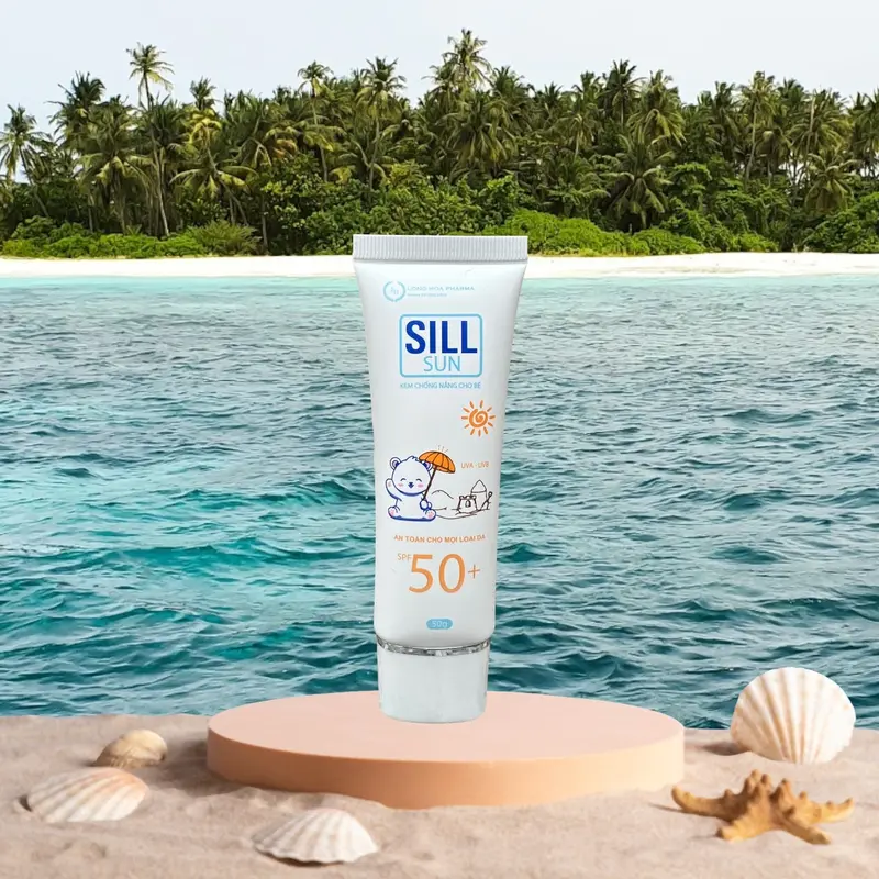 Kem chống nắng cho bé Sill Sun kids 50+ an toàn cho trẻ sơ sinh & em bé da nhạy cảm 5