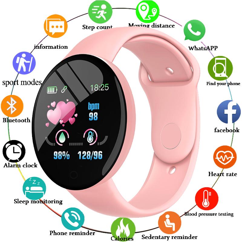 Đồng hồ thông minh D18 Pro cho nam nữ, thiết bị theo dõi thể dục Bluetooth,…