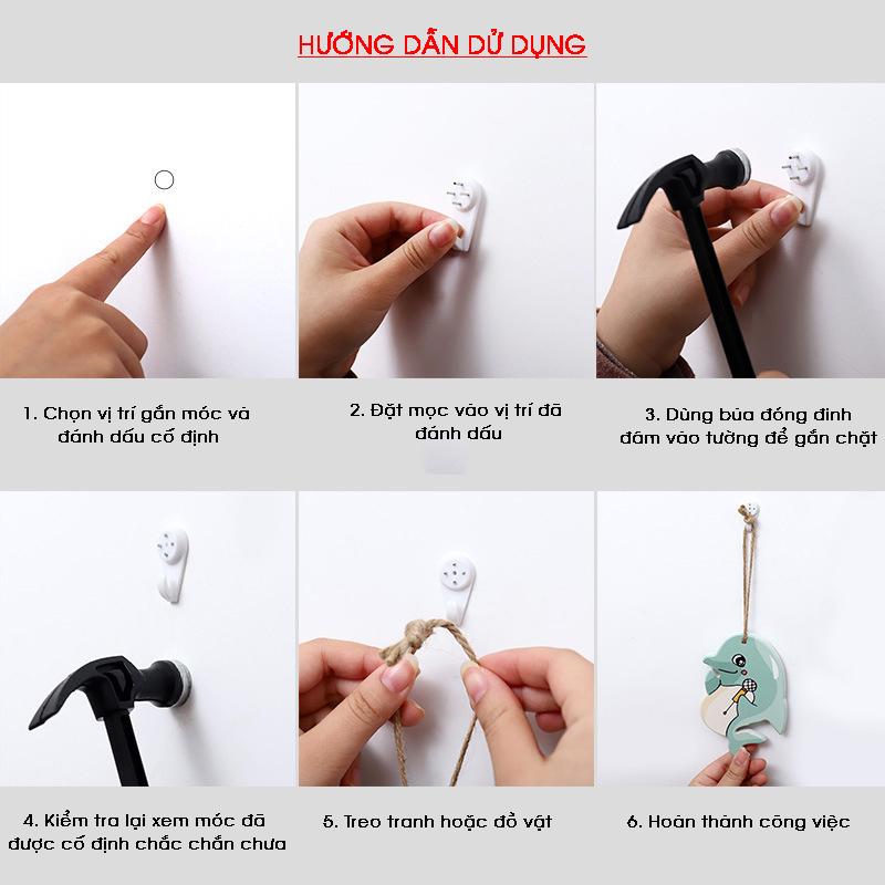 Product Introduction of Đinh 3 chân, 4 chân gắn tường treo ảnh không cần khoan đục My Home DN115 12