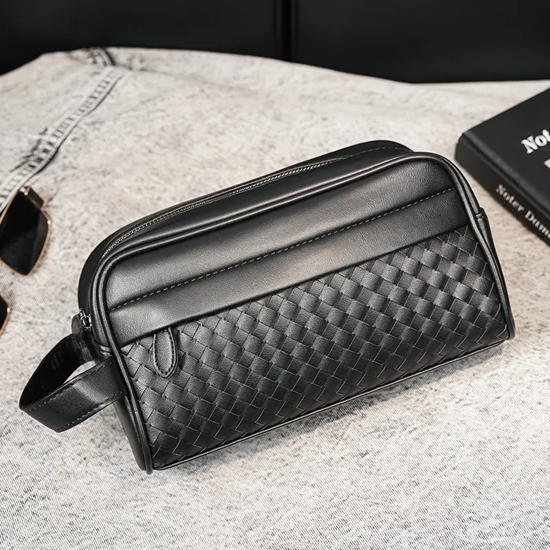 In Stock Wholesale Retail Horizontal Men's Tote Light Business Clutch Outdoor Casual Mobile Phone Bag Underarm Bag