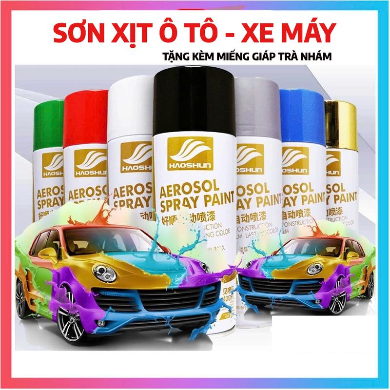 Sơn Xe Ô tô - Sơn Xịt Ô tô - Sơn Xóa Vết Xước Ô tô Xe Máy Cao Cấp Bám Dính Tốt Siêu Bóng Mịn Đẹp. Chính hãng