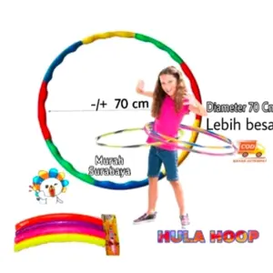 Mainan Olahraga Anak Hulahop Besar 443H | Mainan Anak Murah Hulahop Plastik Tebal Kuat Dan Bagus Bisa Bongkar Pasang | Mainan Hulahop Anak Warna Warni Kemasan Kantong Isi 8 Pcs Batang Murah Dan Berkualitas Outdoor