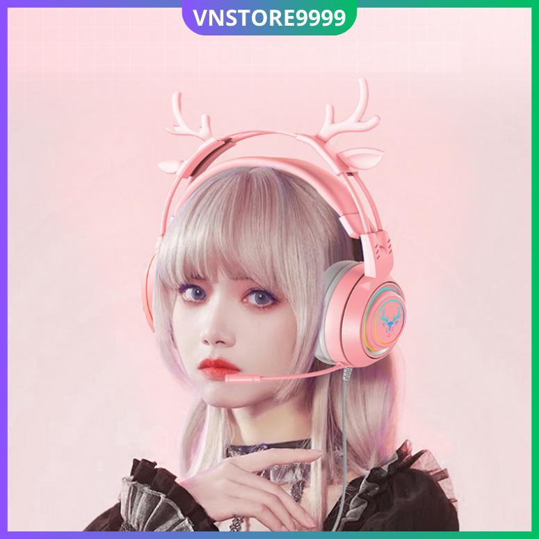 Tai nghe gaming chụp tại giả lập 7.1 full box led rgb cho máy tính pc laptop điện thoại phục vụ chơi game giải trí học tập Nhét Tai Chụp Tai