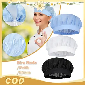 —Topi Pelindung Debu— Polyester Cotton Sirkulasi Udara 360 Pilihan Warna Tali TZ Restoran Pabrik