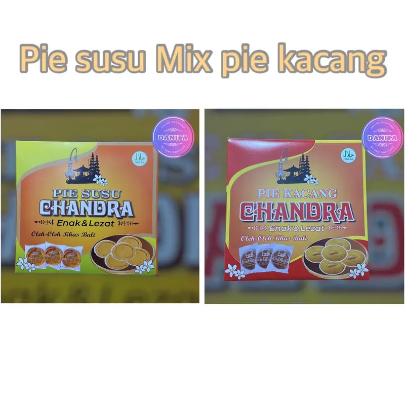 [DANITA] KUE MIX PIE SUSU | PIE KACANG | COKIES CHANDRA | 40PCS | 50PCS 6