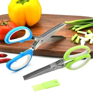 Gunting 5 Lapis Stainless / Gunting Dapur 5 Layer Kitchen Sayur Cabe Makanan
