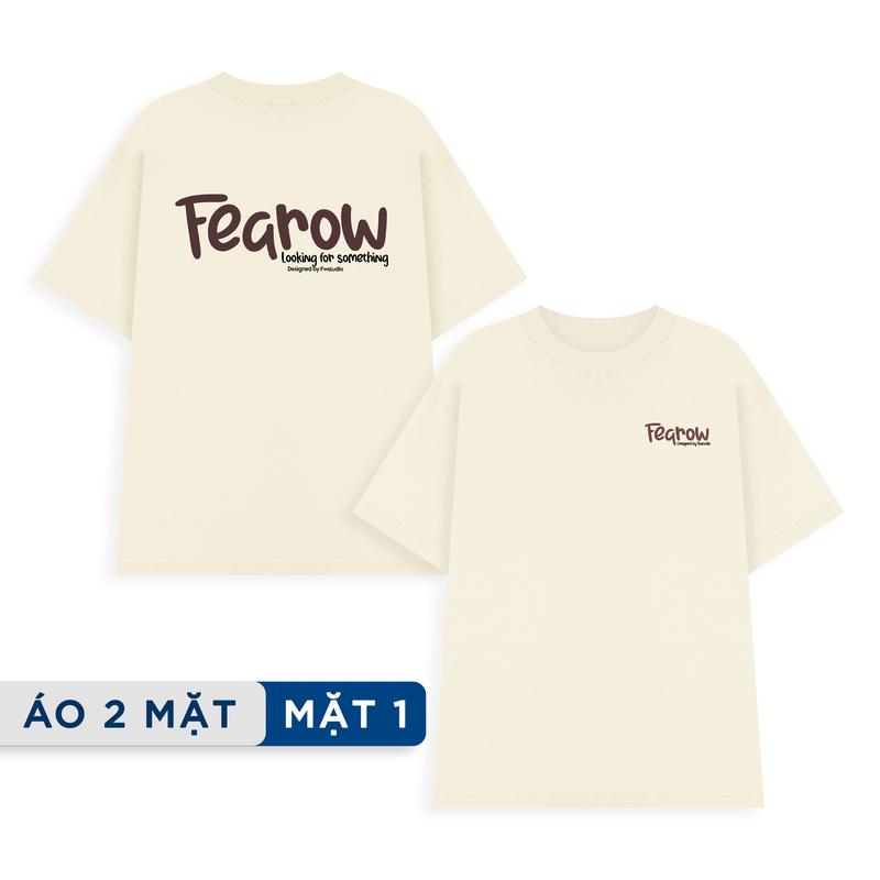 Áo thun 2 mặt nam nữ local brand unisex Fearow Double Tee Collection - Donut / Trắng Kem - ATF1013