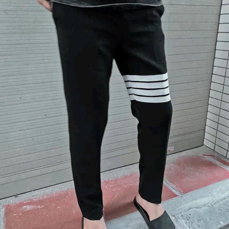 Quần âu nam thom 4 kẻ trắng phiên bản hót Menswear size 23-35kg  Pants 5
