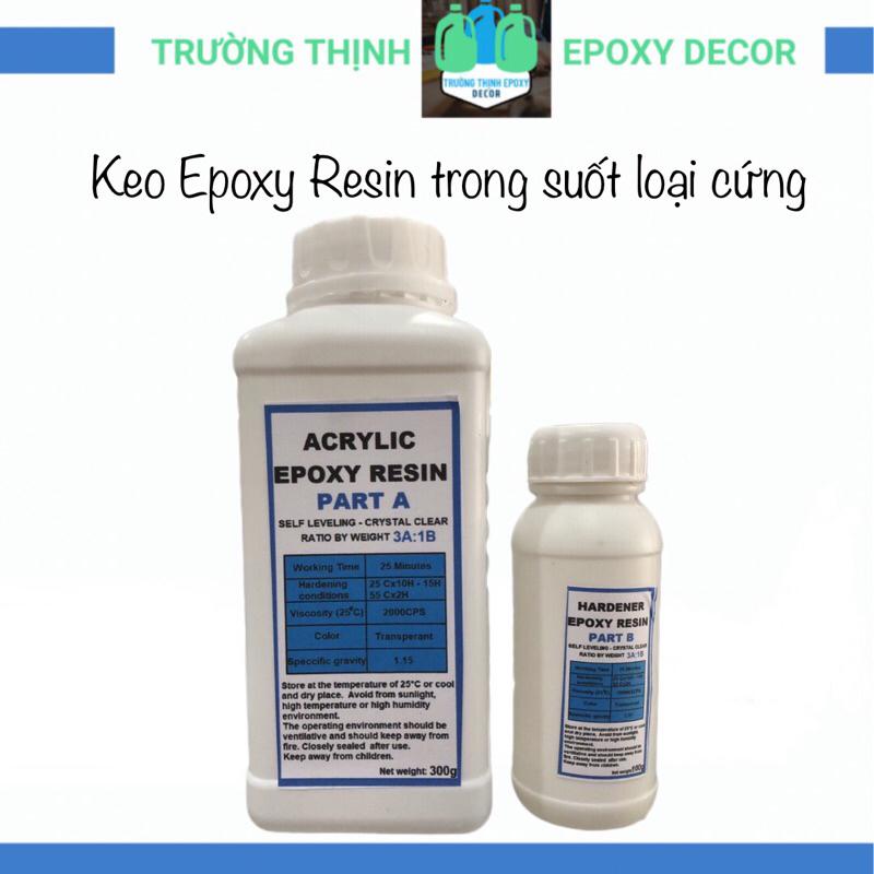  Nhựa Epoxy Resin Trong Suốt Làm Handmade 1kg Ít Bọt Không Ngả Màu - Trường Thịnh Sài Gòn 