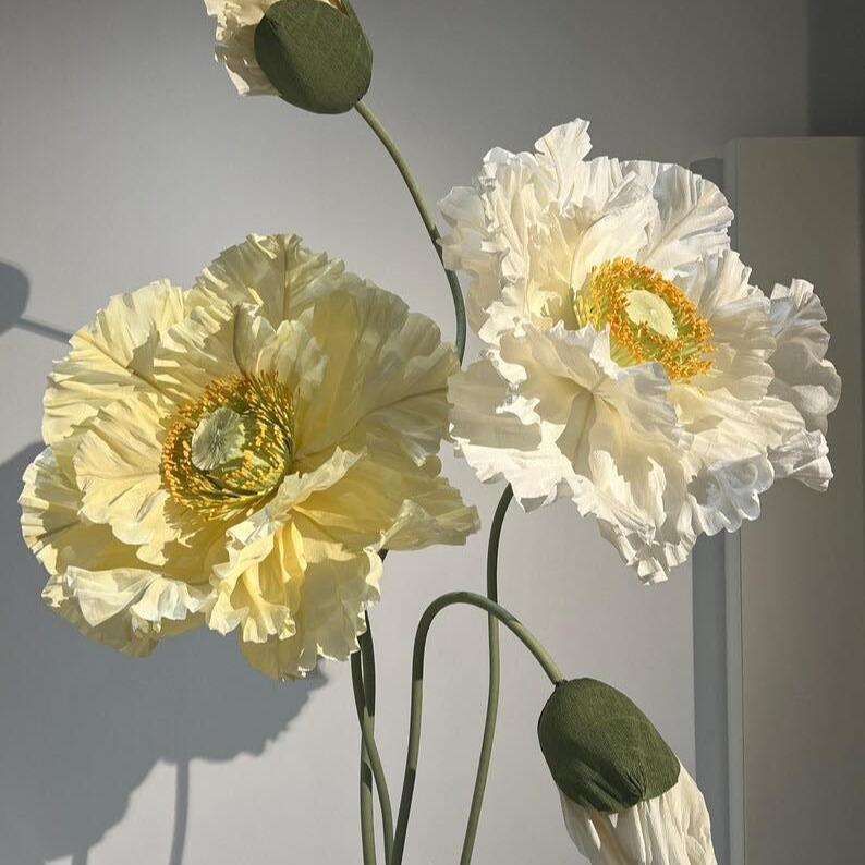 (Giấy nhập khẩu) Giấy nhún 140g cao cấp làm hoa kích thước 50x250cm, gói quà