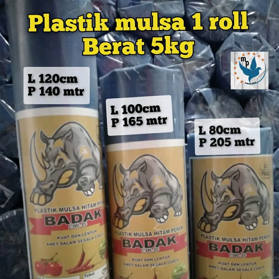 plastik Packing plastik sawah plastik kebun plastik mulsa hitam perak Tanaman
