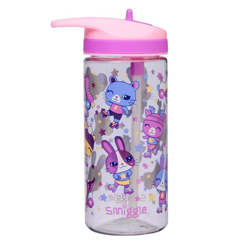 Product Introduction of Australian Smiggle Silicone Mouth Straw Kettle Elementary School Student Water Cup Children Tumbler 7