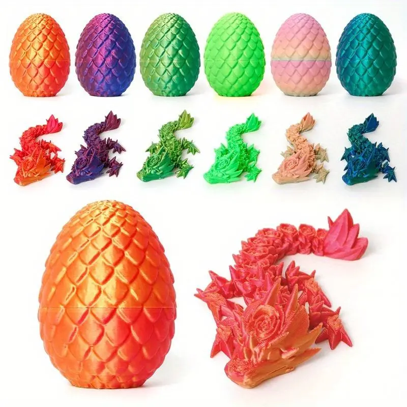 3D Printed Dragon Egg Set, 2 Counts/set Creative Cool Dragon Egg Set, Room Decoration, Car Decoration, Valentine's Day Gift, New Year Decoration Gift, Best Friend Gifts