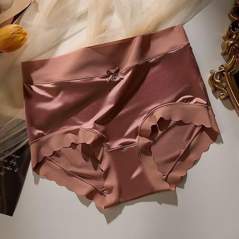 Quần Lót Satin, Sang Trọng Giá Cả Phải Chăng, Dành Cho Nữ, Cạp Thường, độn Hông, Làm Bằng Lụa Lạnh Mỏng, Thân Thiện Với Làn Da, Ôm Sát Và Thoải Mái, Thông Gió Không Đường May, Khử Mùi, Kháng Khuẩn, Cảm Giác Tự Nhiên 6