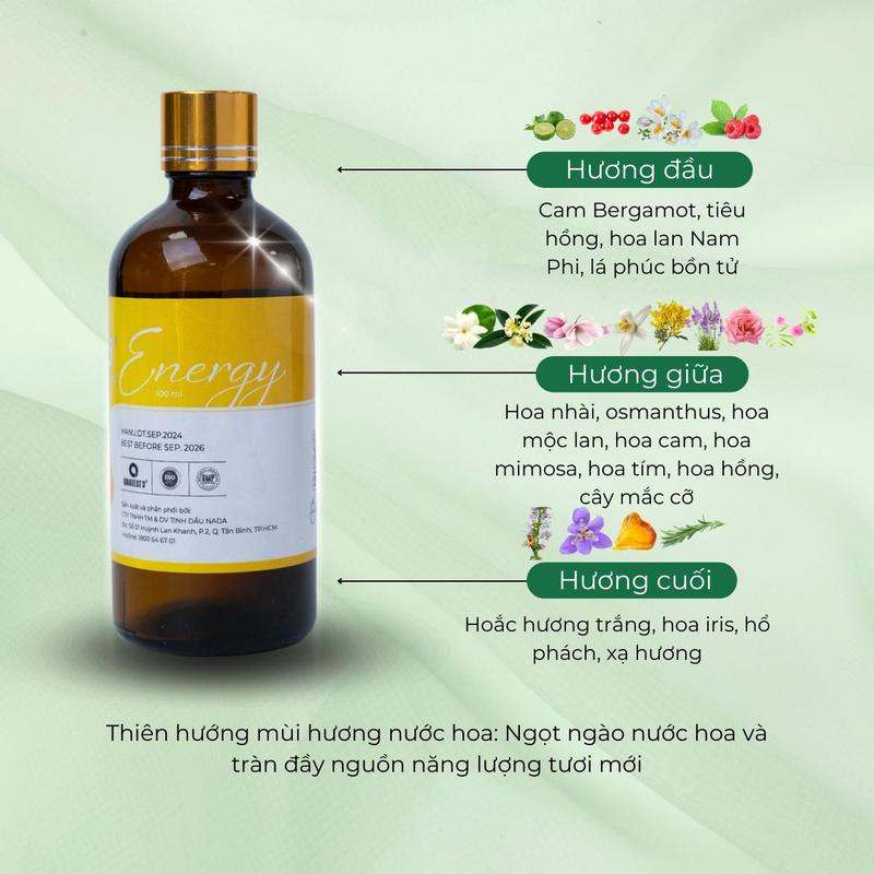 Tinh Dầu Mix Nước Hoa 10ML NaDa Oils, Tinh Dầu Hương Sang Trọng, Thơm Lâu, Thư Giãn Tuyệt Đối - NaDa Oils 1