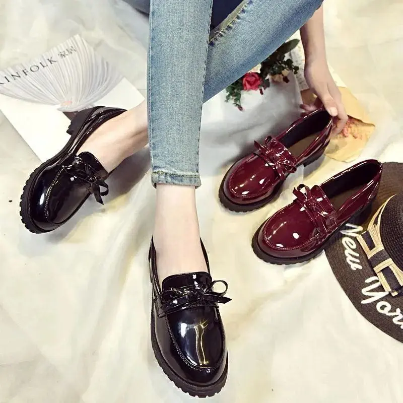 MAYZURA Sepatu Docmart Wanita Slip On Pita Sepatu Sekolah Kuliah Sepatu Formal Guru Fashion Bisa COD Karet Shoes Kerja Flat Perempuan Kasual Hitam