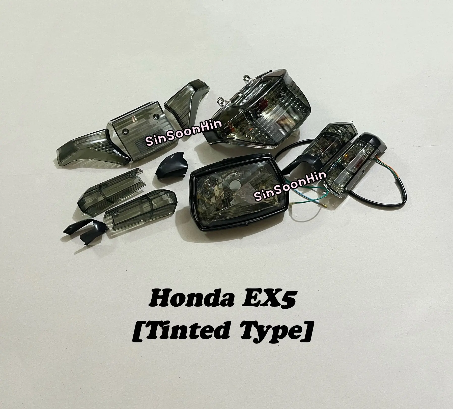 Honda EX5 Head Lamp / Front Signal / Tail Lamp - Diamond Eye TINTED #lampu depan belakang ex5-dream ex5 high power